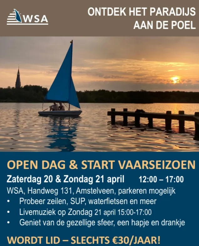 Beeld bij project “Amstelidee sponsort de Open Dagen bij Watersport Vereniging Amstelveen”