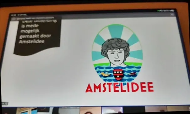 Beeld bij project “Amstelidee cosponsor van “de schakel gaat door” life stream uitzendingen”