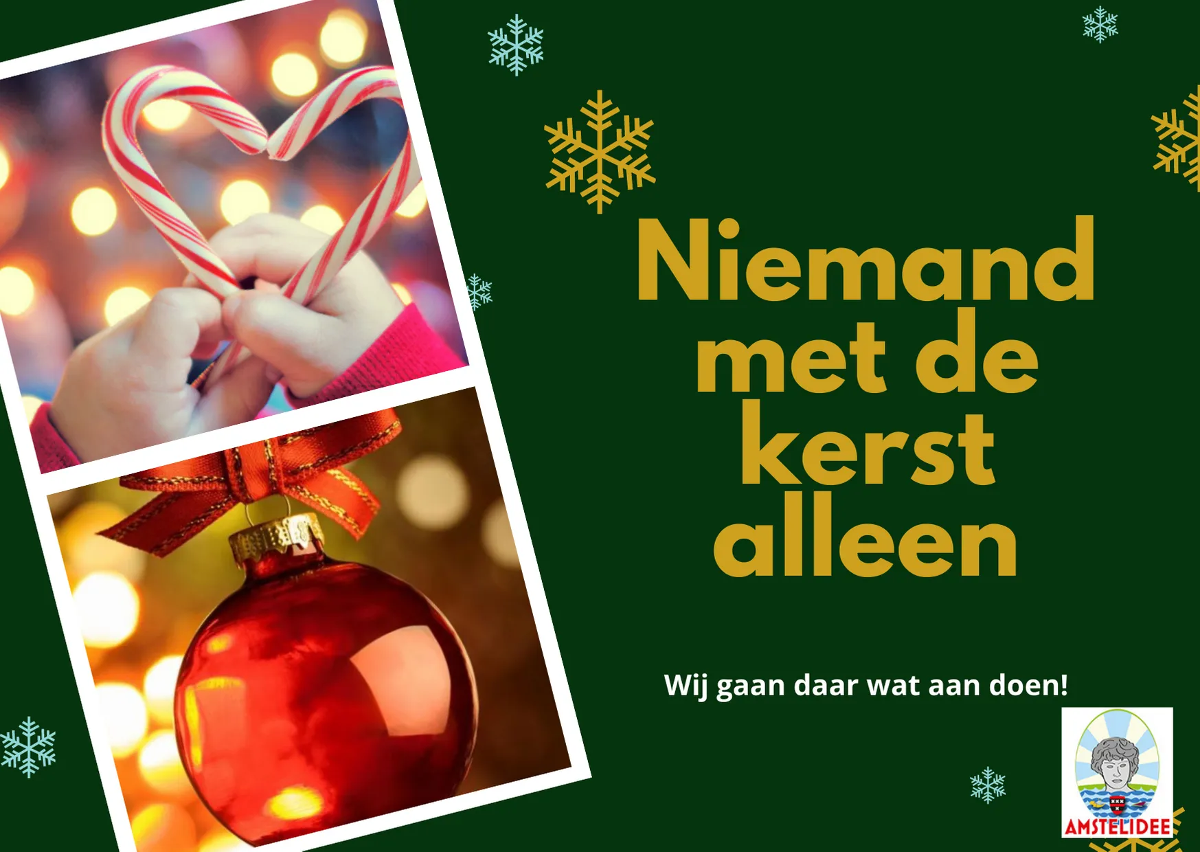 Beeld bij project “Niemand met de kerst alleen”